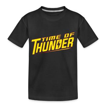 YELLOW POWER - Kinder Premium Bio T-Shirt - Schwarz - Vorne