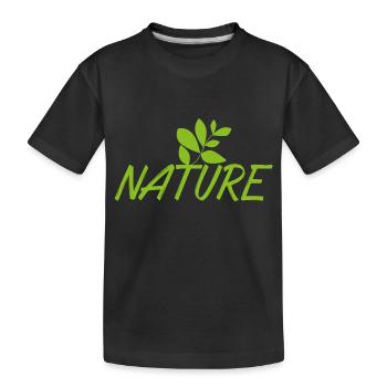 Nature - T-shirt bio Premium Enfant - noir - Devant