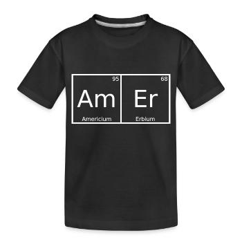 Amer Nom Prénom Chimie Éléments du tableau périodique - T-shirt bio Premium Enfant - noir - Devant