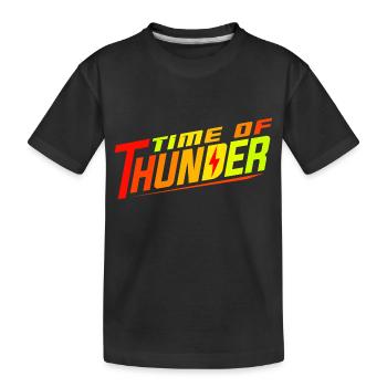 COLORMIX POWER - Kids' Premium Organic T-Shirt - black - Front