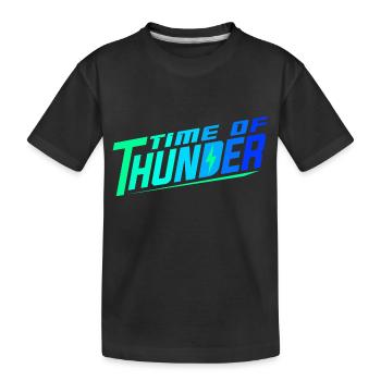 COLORMIX POWER - Kids' Premium Organic T-Shirt - black - Front