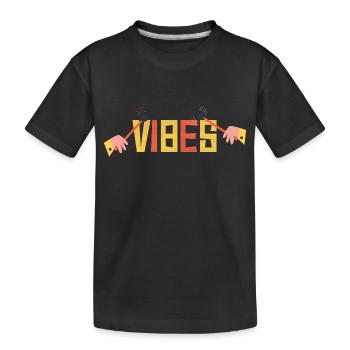 Vibes - Vibraphone Musicien Vintage Jazz - T-shirt bio Premium Enfant - noir - Devant