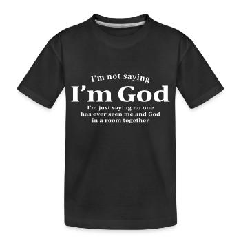 Funy Quotes - Kids' Premium Organic T-Shirt - black - Front
