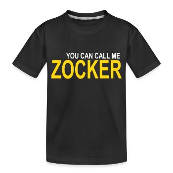 Call me Zocker - Kinder Premium Bio T-Shirt - Schwarz - Vorne