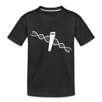 Schreiner Handwerker Tischler Hobel Schreinerei - Kinder Premium Bio T-Shirt - Schwarz - Vorne