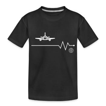 Avion - T-shirt bio Premium Enfant - noir - Devant
