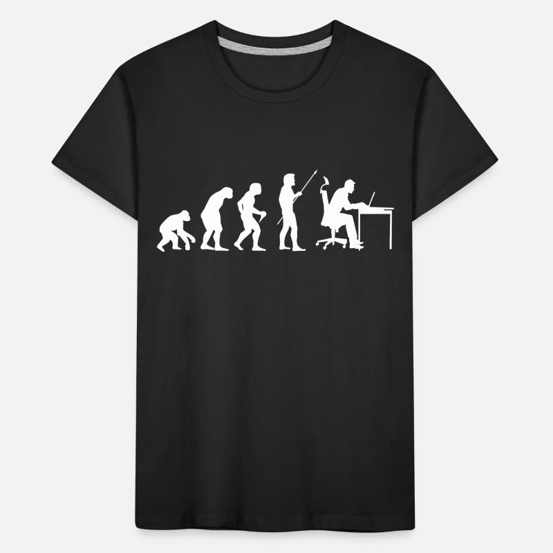Evolution Of Man Coding Software Developer Program Kinder Premium Bio T-Shirt