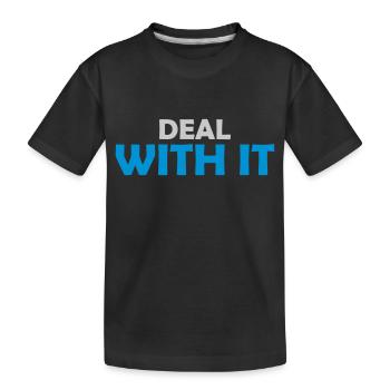 Drôle d’affaire avec elle - T-shirt bio Premium Enfant - noir - Devant