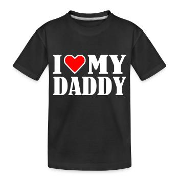 I love my dad - Kinder Premium Bio T-Shirt - Schwarz - Vorne