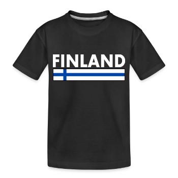 Finlande - T-shirt bio Premium Enfant - noir - Devant