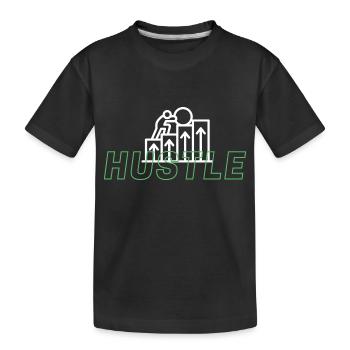 hustle - Kinder Premium Bio T-Shirt - Schwarz - Vorne