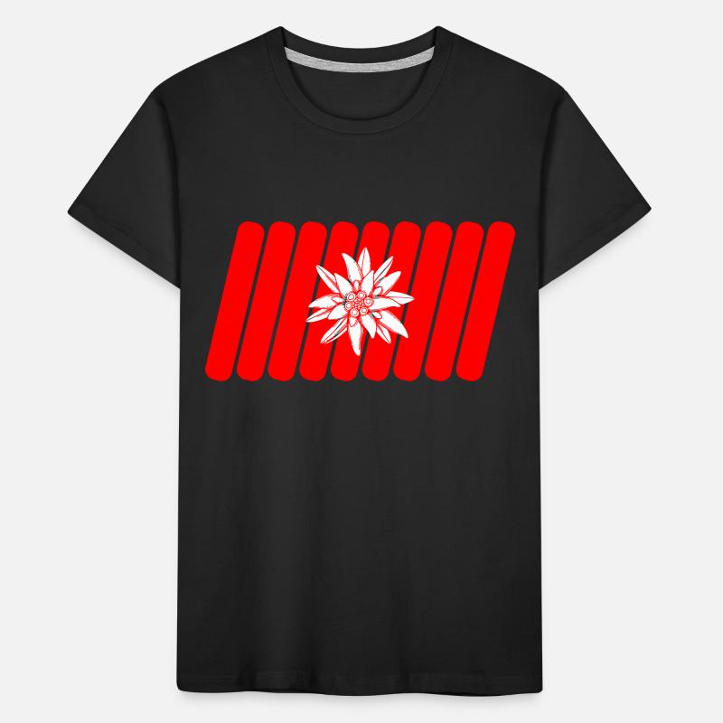 Schweizer Flagge Kinder Premium Bio T-Shirt