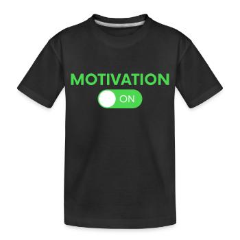 Motivation ON - T-shirt bio Premium Enfant - noir - Devant