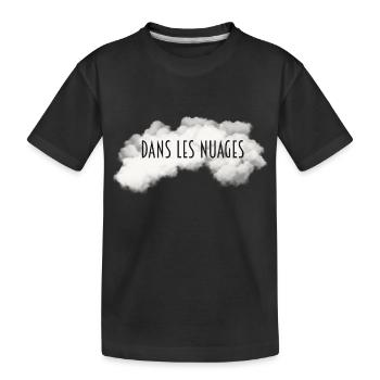 Dans les nuages - pour les rêveurs - T-shirt bio Premium Enfant - noir - Devant