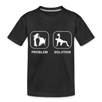 Krafttraining Sportler Fitness Bodybuilder Muskel - Kinder Premium Bio T-Shirt - Schwarz - Vorne