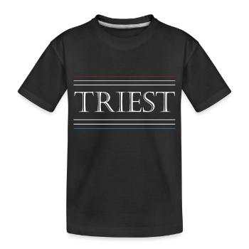 Triest - Kinder Premium Bio T-Shirt - Schwarz - Vorne