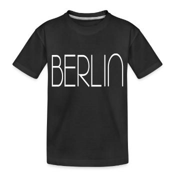 Berlin - Kinder Premium Bio T-Shirt - Schwarz - Vorne