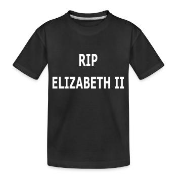 RIP ELIZABETH II - T-shirt bio Premium Enfant - noir - Devant