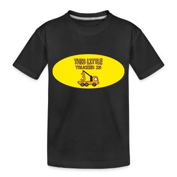Truck - Kinder Premium Bio T-Shirt - Schwarz - Vorne
