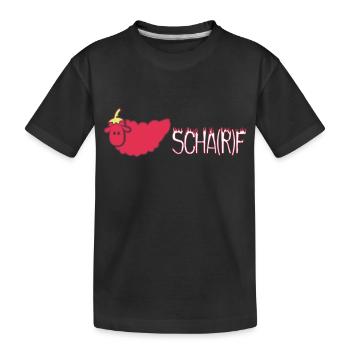 Ein scharfes Schaf - Kinder Premium Bio T-Shirt - Schwarz - Vorne