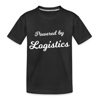 The Logistics Team - Kids' Premium Organic T-Shirt - black - Front