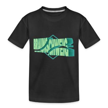 Braunschweig Allemagne Ville 3D Font Skyline - T-shirt bio Premium Enfant - noir - Devant