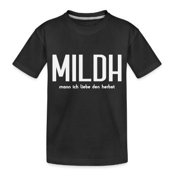 Herbst - Kinder Premium Bio T-Shirt - Schwarz - Vorne