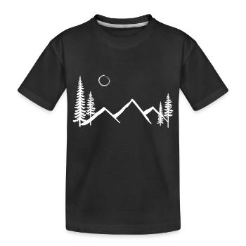 Gehen Sie raus und erkunden Sie - Kinder Premium Bio T-Shirt - Schwarz - Vorne