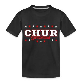 Chur - Kinder Premium Bio T-Shirt - Schwarz - Vorne