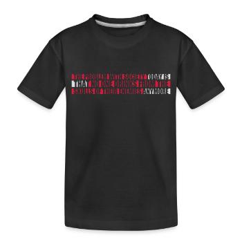 boissons de crânes ennemis - T-shirt bio Premium Enfant - noir - Devant