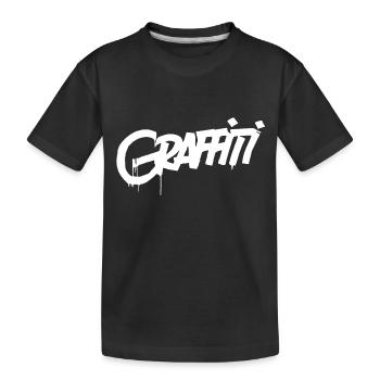 Graffiti - T-shirt bio Premium Enfant - noir - Devant