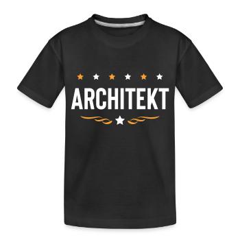 Architekt Beruf - Kinder Premium Bio T-Shirt - Schwarz - Vorne
