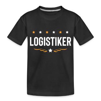 Logistiker Beruf - Kinder Premium Bio T-Shirt - Schwarz - Vorne