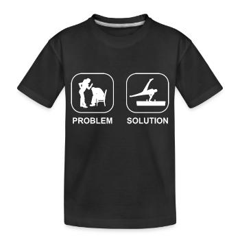 Gymnastics Gymnastics Gymnastics Floor Gymnastics Gymnastics Club - Kids' Premium Organic T-Shirt - black - Front