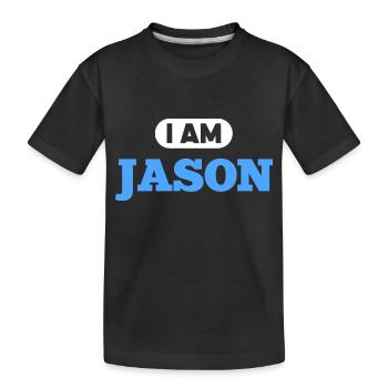 Jason Name Spruch für stolze Jasons - Kinder Premium Bio T-Shirt - Schwarz - Vorne