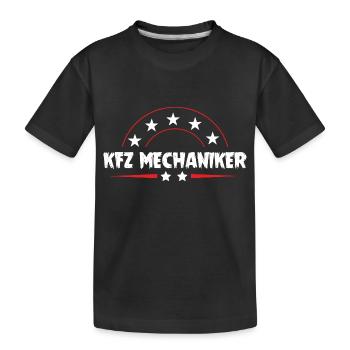 KFZ Mechaniker Beruf - Kinder Premium Bio T-Shirt - Schwarz - Vorne