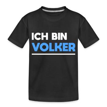 Volker Name Spruch für stolze Volker - Kinder Premium Bio T-Shirt - Schwarz - Vorne