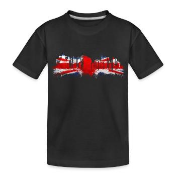 Angleterre Royaume-Uni Londres Anglais britannique Royaume-Uni - T-shirt bio Premium Enfant - noir - Devant