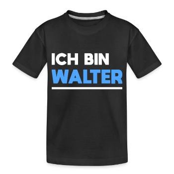 Walter Name Spruch für stolze Walter - Kinder Premium Bio T-Shirt - Schwarz - Vorne