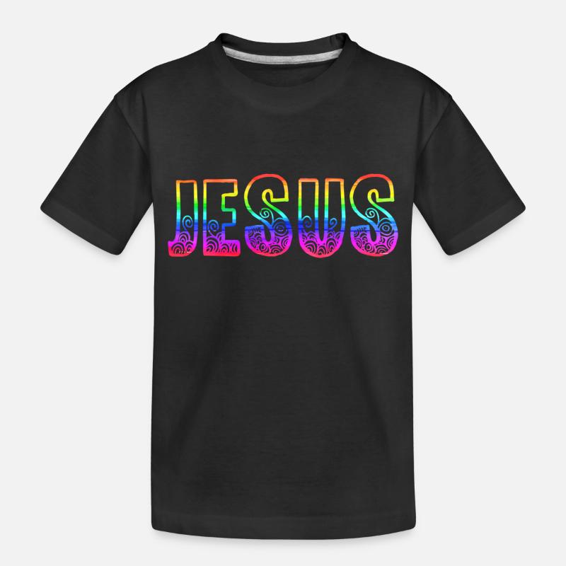 L’arc-en-ciel de Jésus - T-shirt bio Premium Enfant - noir