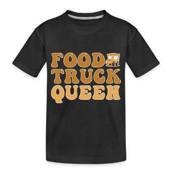 Food Truck Streetfood - Kids' Premium Organic T-Shirt - black - Front