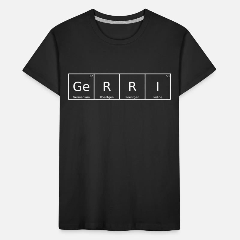 Gerri Surname First Name Chemistry Periodic Table Elements Kids' Premium Organic T-Shirt