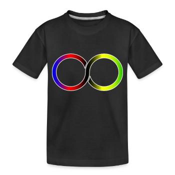 Cyclist Infinite World Champion - Kids' Premium Organic T-Shirt - black - Front