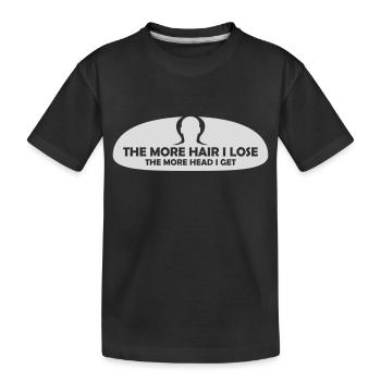 J’ai plus de tête - T-shirt bio Premium Enfant - noir - Devant