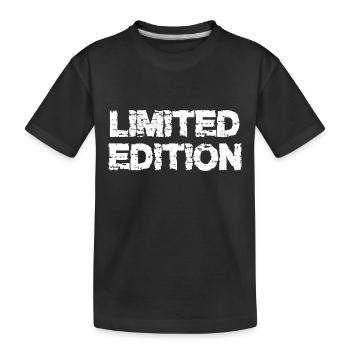 limited weiss - Kinder Premium Bio T-Shirt - Schwarz - Vorne