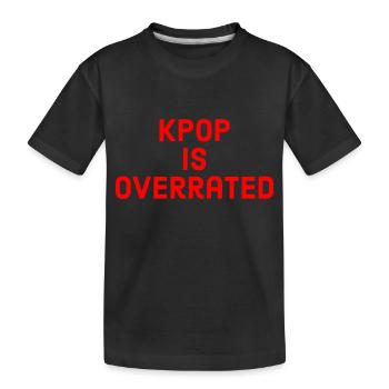 Koreanisch - Kinder Premium Bio T-Shirt - Schwarz - Vorne
