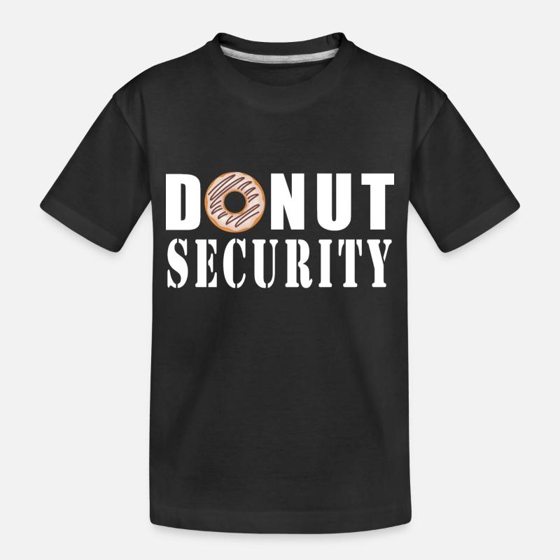 Sécurité des beignets - T-shirt bio Premium Enfant - noir