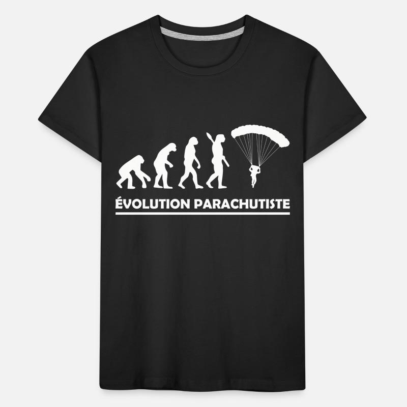 evolution parachutiste / cadeau parachutiste T-shirt bio Premium Enfant