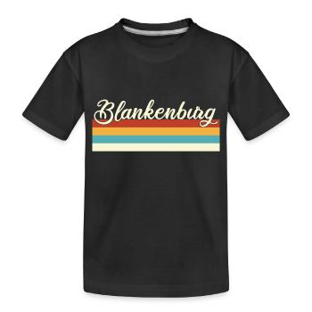 Blankenburg - Pankow - Berlin - Retro - Vintage - Kinder Premium Bio T-Shirt - Schwarz - Vorne