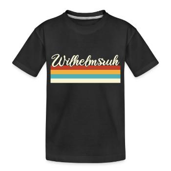 Wilhelmsruh - Pankow - Berlin - Retro - Vintage - Kinder Premium Bio T-Shirt - Schwarz - Vorne
